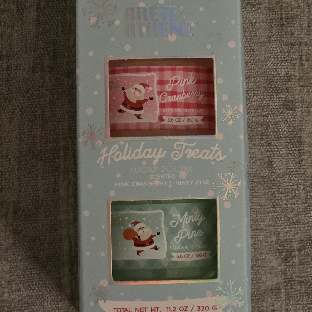 Holiday Treats Sugar Scrubs Set - Pink and Green
